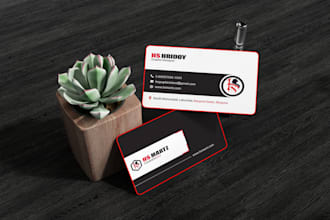 design a modern, professional, and unique business card
