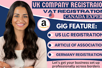 do canada company registration and vat registation for ireland uk spain germany