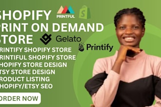 do shopify print on demand store, printify, printiful, pod, clothing store