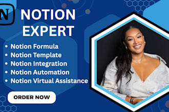 create custom notion template or workflow for business or personal use
