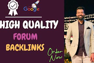 create high quality forum posting manual backlinks