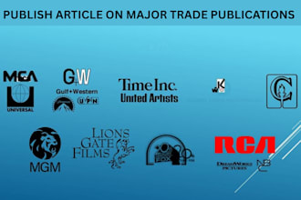 write and publish eb1 media article on major trade publications