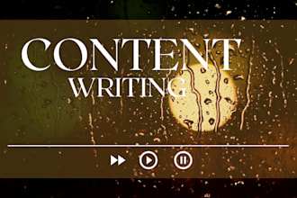do SEO article writing, blog post writing or content writing