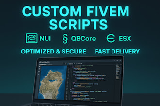 custom fivem scripts for qbcore, esx, nui, lua