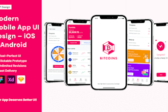 design pixel perfect mobile app UI for ios and android figma