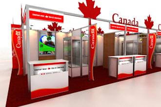 design trade show banners, graphics and booth backdrop