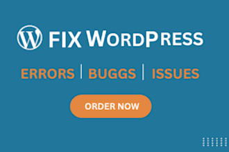 fix wordpress issues,theme and plugins update,customization