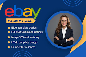 do ebay listing with ebay template, ebay html template design, ebay seo listing