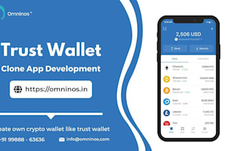 develop blockchain app, crypto wallet app, trading app, bank app, cash, loan app
