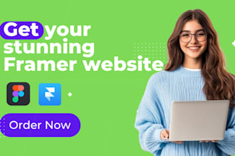 create a modern framer website, design stunning framer landing pages