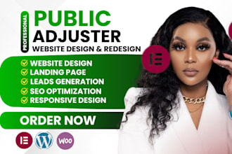 design public adjuster website wordpress website insurance claim website design