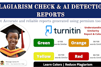 provide premium plagiarism and ai detection report for students