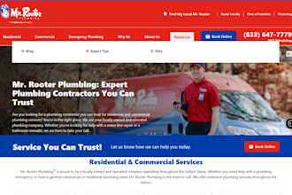 design contractor website roofing plumbing hvac pressure washing website