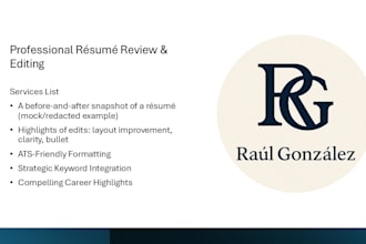 proofread, review resumes, and coach you for mock interviews
