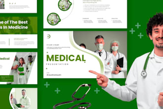 design medical, research, health, hospital, fitness presentation design ppt