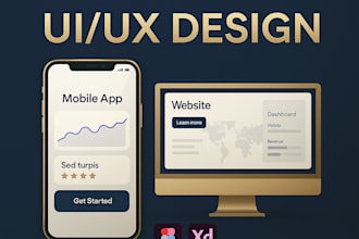 create modern and responsive web and mobile app designs