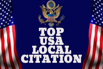 do 350 usa citations and directory submission for local business and SEO listing