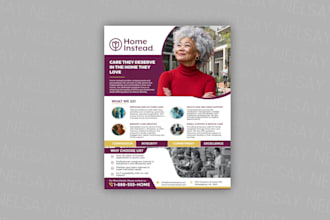 design editable canva templates for senior care and  assisted living business