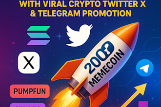 200x memecoin holders with viral crypto twitter x and telegram promotion