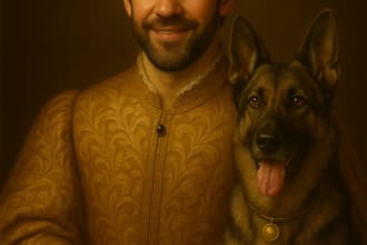 creating royal ai portraits of you and your pet