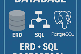 design databases, write sql queries, and create erd diagrams for you