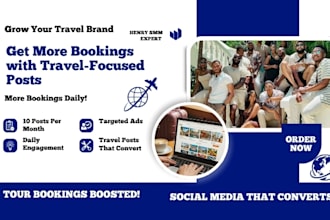 manage social media for your travel agency or tour company