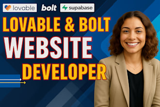 create a lovable ai website or saas with bolt speed design and seo