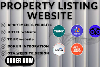 create a professional tour agency website for ota listing and bokun integration