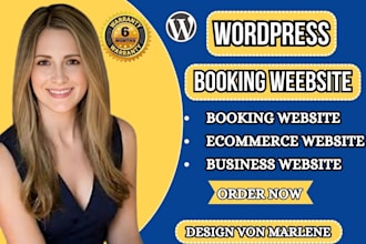 design wordpress booking website with online scheduling and appointment booking