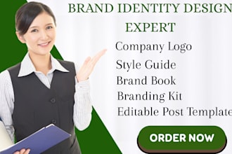 design your brand identity company logo branding kit style guide brand book