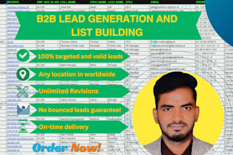 generate verified b2b leads with emails, etc, details