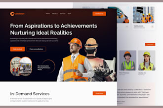 design construction website construction logo roofing website contractor website
