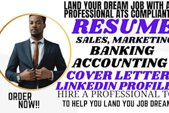 craft resume for sales finance banking tech sales accounting, sales engineer sdr