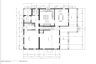 draw architectural city permit blueprints for house plan, garage, deck, porch