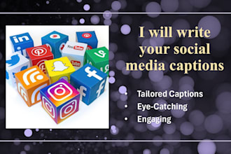 write catchy social media captions for you