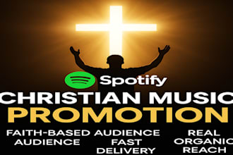 promote spotify, apple music, christian music to increase monthly listeners