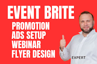 eventbrite, website promotion, flyer, cover design event promotion, ticket sales