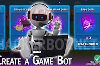 build ai game bot, game bot, video game bot, cheated bot, ai chatbot, mini bot