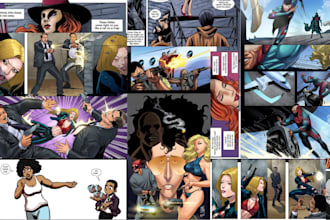 do comic book illustration graphic novel comic page nsfw as comic art artist
