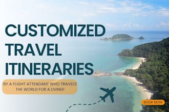 create a custom travel itinerary for your dream trip