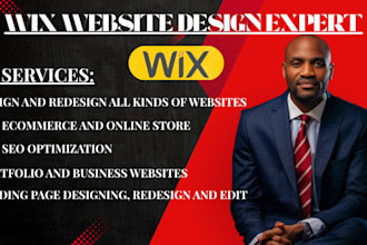 build wix portfolio design wix development wix ecommerce online store wix seo