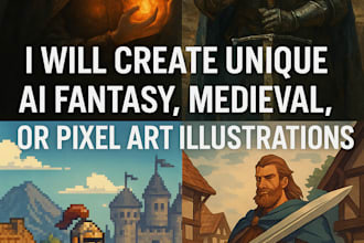 create unique ai fantasy illustrations