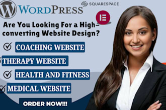 design a website for a virtual fitness, mental wellness, health coaching service