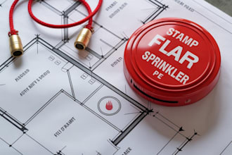 draw stamp adu fire alarm sprinkler plans city permit pe mep structural engineer