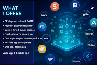 build custom knack softr client portal airtable smartsheet automation database
