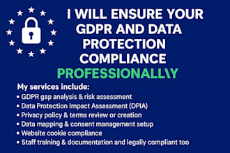 ensure your gdpr and data protection compliance professionally