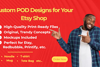 create custom print on demand designs for your etsy shop