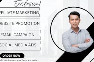 build and promote clickbank, affiliate website, shopify