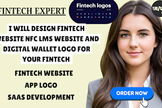 design fintech website nfc lms website and digital wallet logo for your fintech