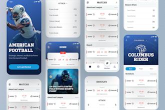develop golf booking app, therapy app, elearning app, sport app, bet app